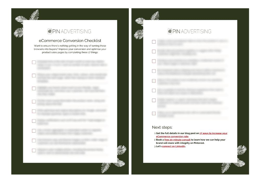 Conversion checklist 2 v2 Conversion checklist 2
