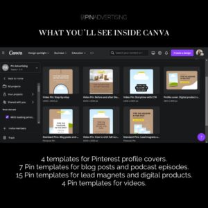 30 video and standard Pin templates