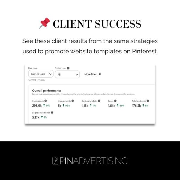 Client success graphic